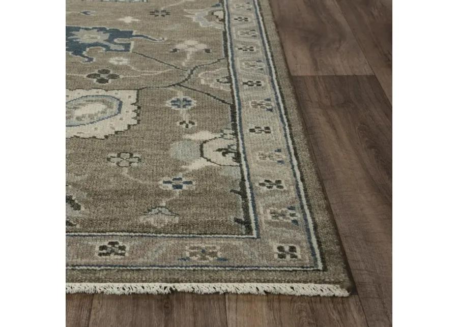 Ashton Brown  Hand Spun Wool/Tencel 10' x 14' Rectangle Rug