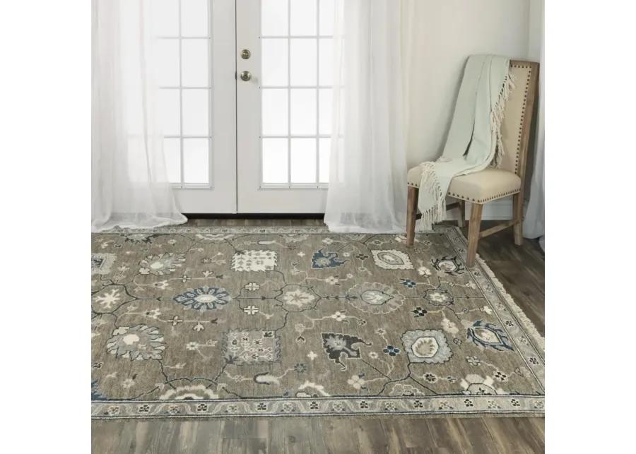 Ashton Brown  Hand Spun Wool/Tencel 10' x 14' Rectangle Rug