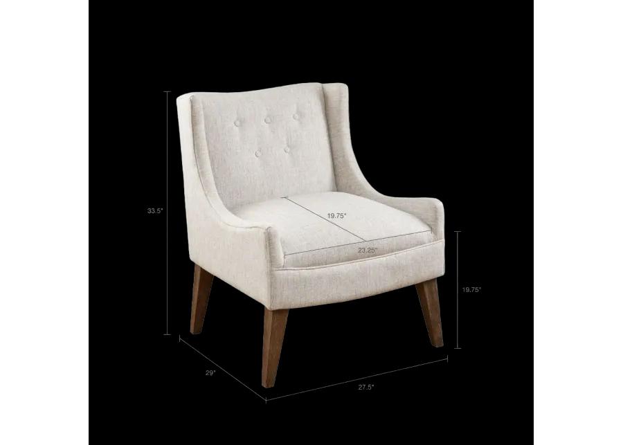 Madison Park Malabar Cream Accent Chair