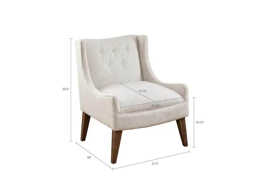 Madison Park Malabar Cream Accent Chair