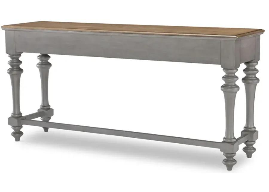 Kingston (Sandalwood Brown + Tweed Gray) Sofa Table