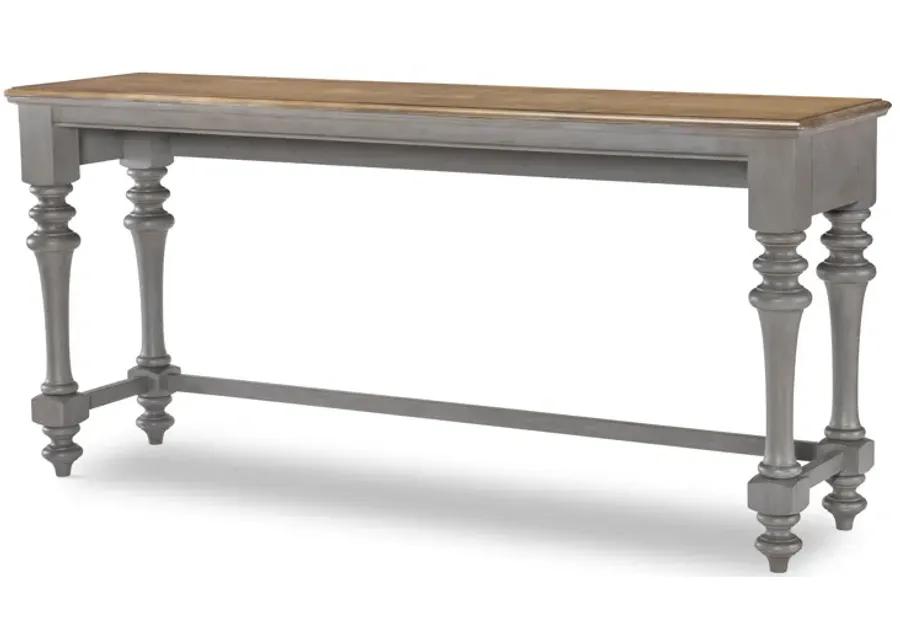 Kingston (Sandalwood Brown + Tweed Gray) Sofa Table