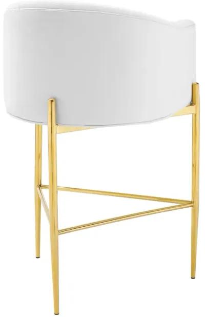 Savour Tufted Performance Velvet Bar Stool