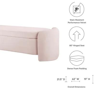 Nebula Upholstered Performance Velvet Bench