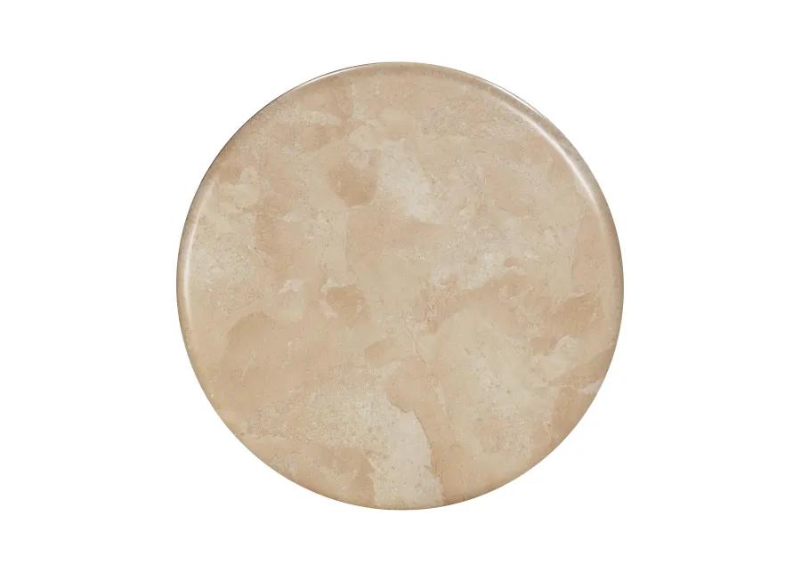 Mire Rose Faux Marble Side Table