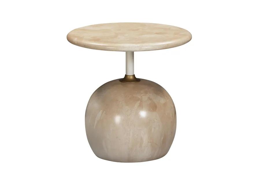 Mire Rose Faux Marble Side Table