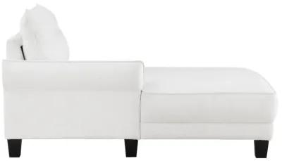 Caspian Upholstered Curved Arms Sectional Sofa White and Black