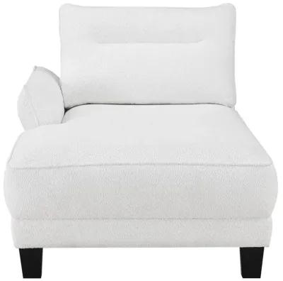 Caspian Upholstered Curved Arms Sectional Sofa White and Black