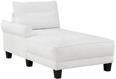 Caspian Upholstered Curved Arms Sectional Sofa White and Black