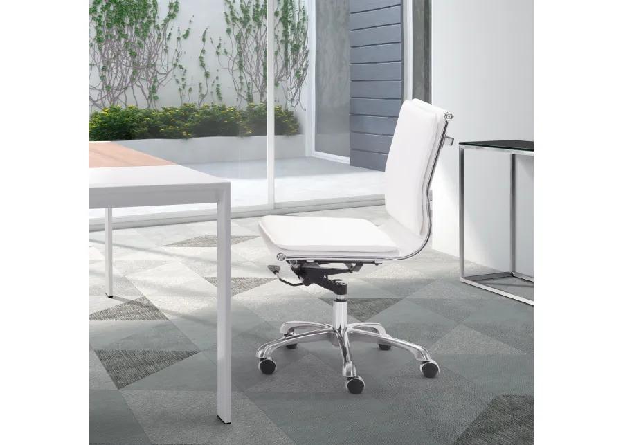 Lider Plus Armless Office Chair White