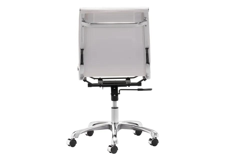 Lider Plus Armless Office Chair White