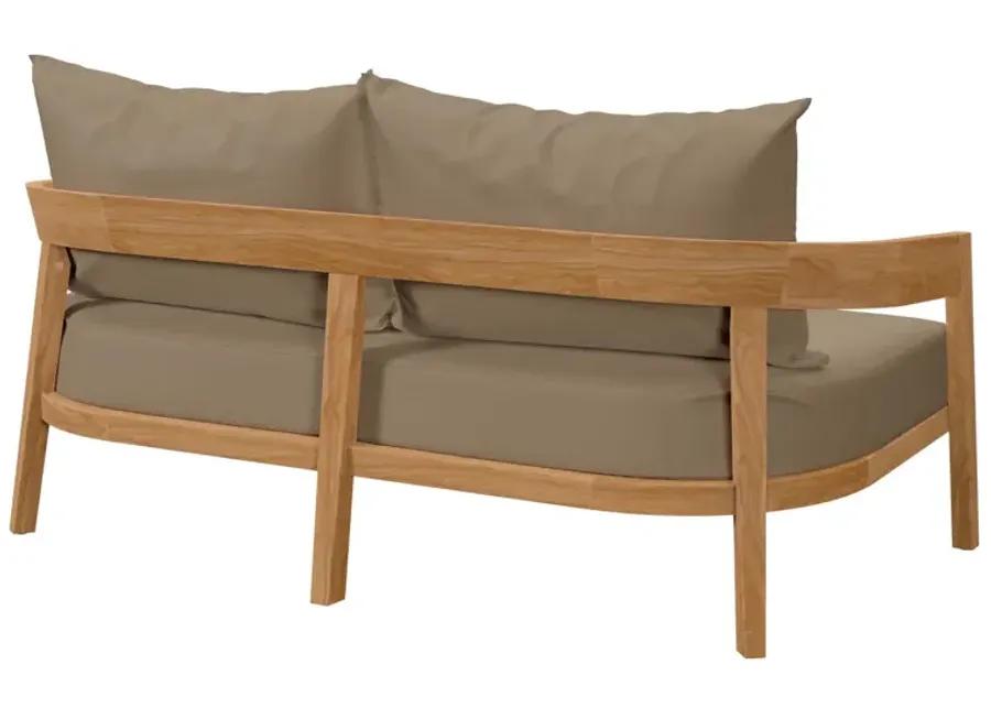 Brisbane Teak Outdoor Loveseat