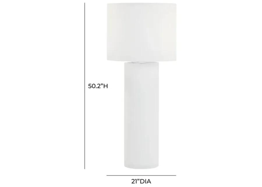 Cleopatra Cream Linen Floor Lamp