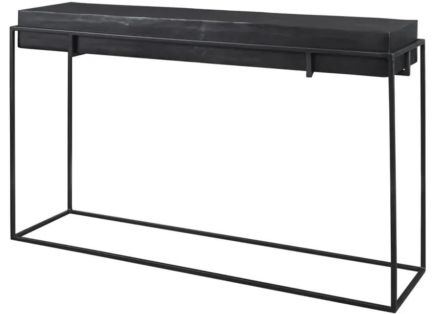 Telone Modern Black Console Table