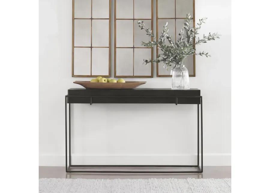 Telone Modern Black Console Table