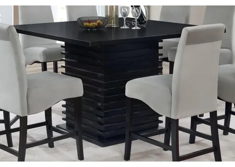 Ayanna Square Counter Table Black