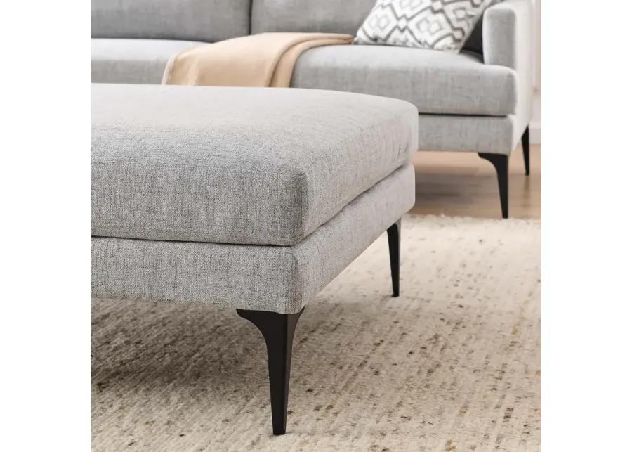 Evermore Upholstered Fabric Ottoman