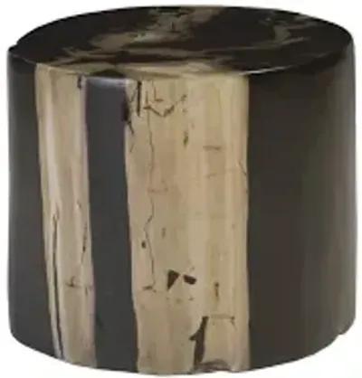 cast petrified wood stool, resin