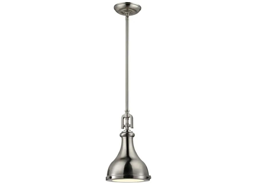 Rutherford 9" Wide 1-Light Mini Pendant - Brushed Nickel