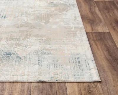 Chelsea Ivory / Gray  Abstract Polyester 7'10" x 9'10" Rectangle Rug