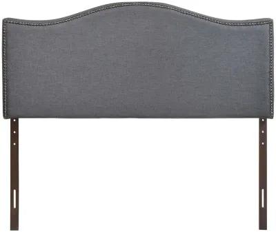 Curl Queen Nailhead Upholstered Headboard