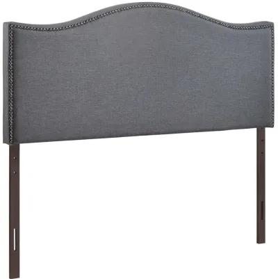 Curl Queen Nailhead Upholstered Headboard