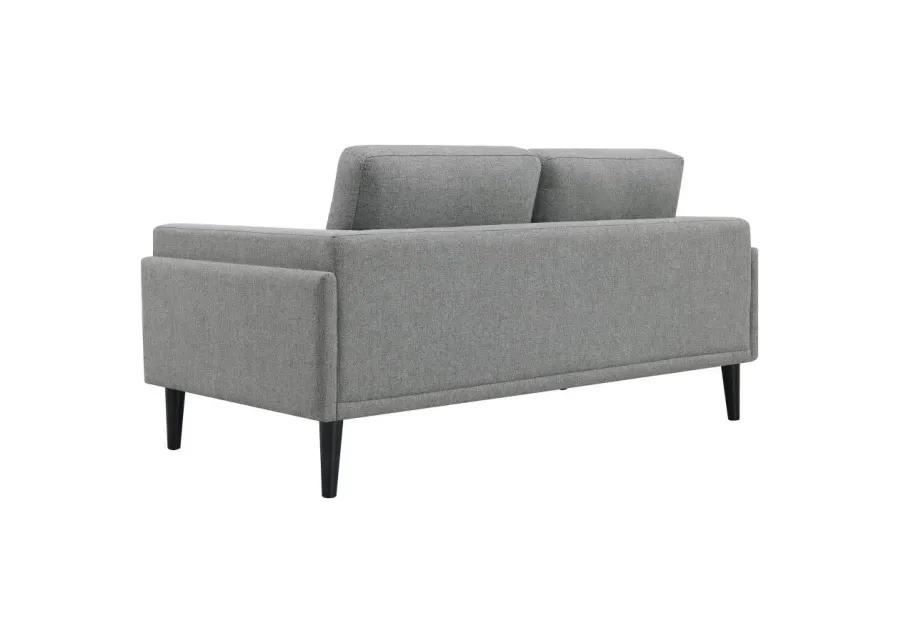 Rilynn Upholstered Track Arms Loveseat Grey