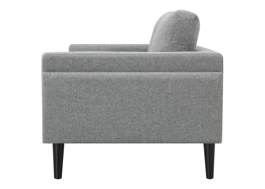 Rilynn Upholstered Track Arms Loveseat Grey