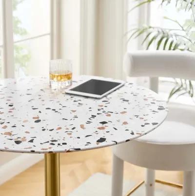 Lippa 28" Round Terrazzo Bar Table