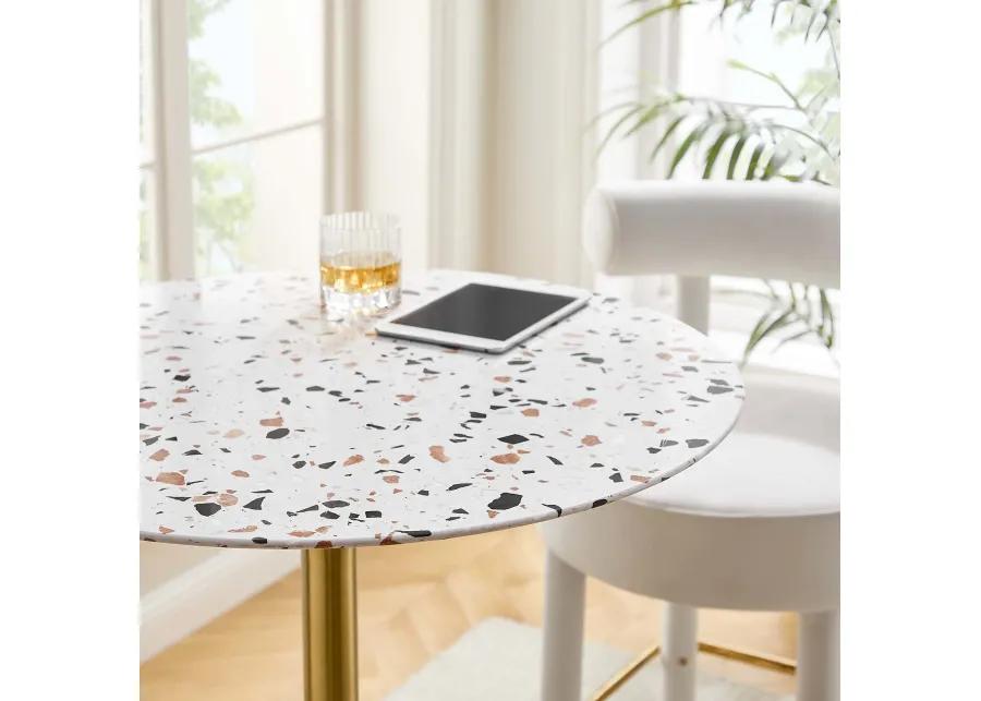 Lippa 28" Round Terrazzo Bar Table