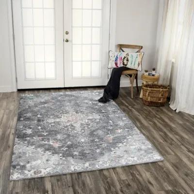 Odyssey Charcoal  Polypropylene 8' x 10' Rectangle Rug