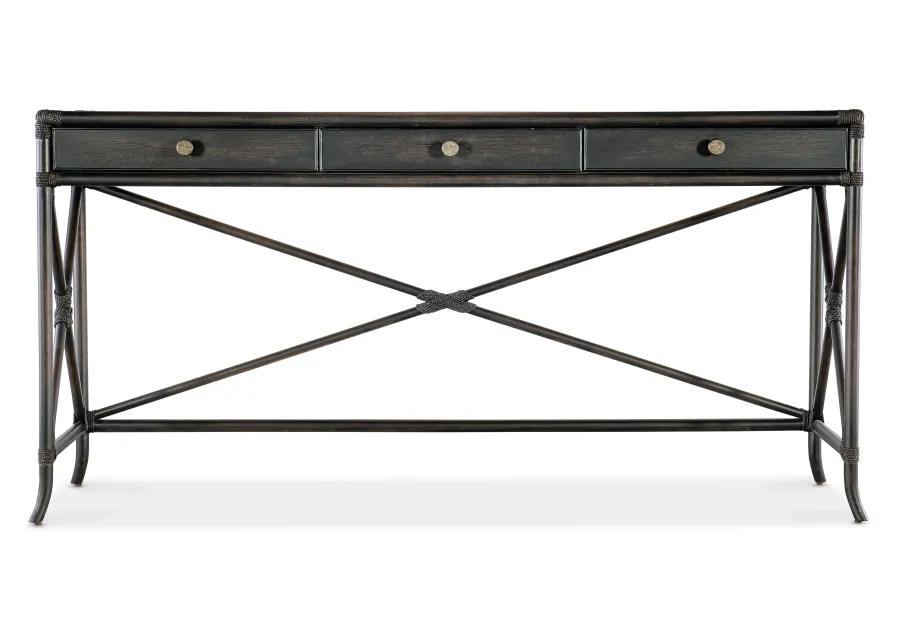 Retreat Pole Rattan Console