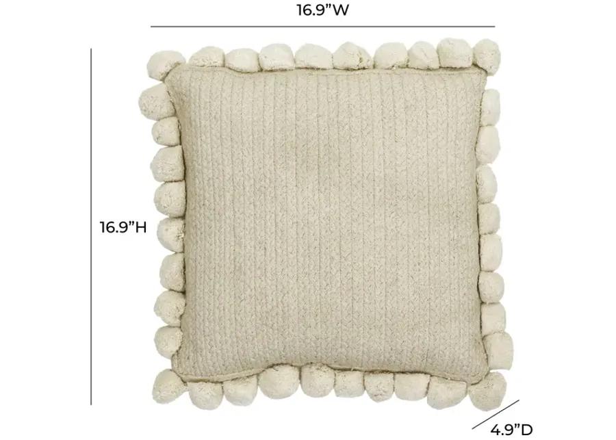 Adelyn Square Tasseled Accent Pillow