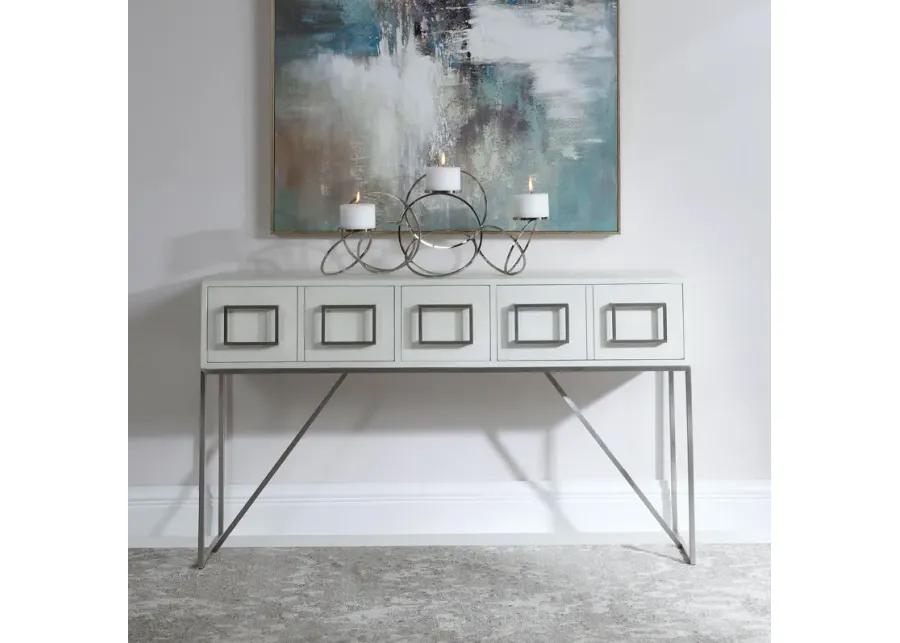 Abaya White Console Table