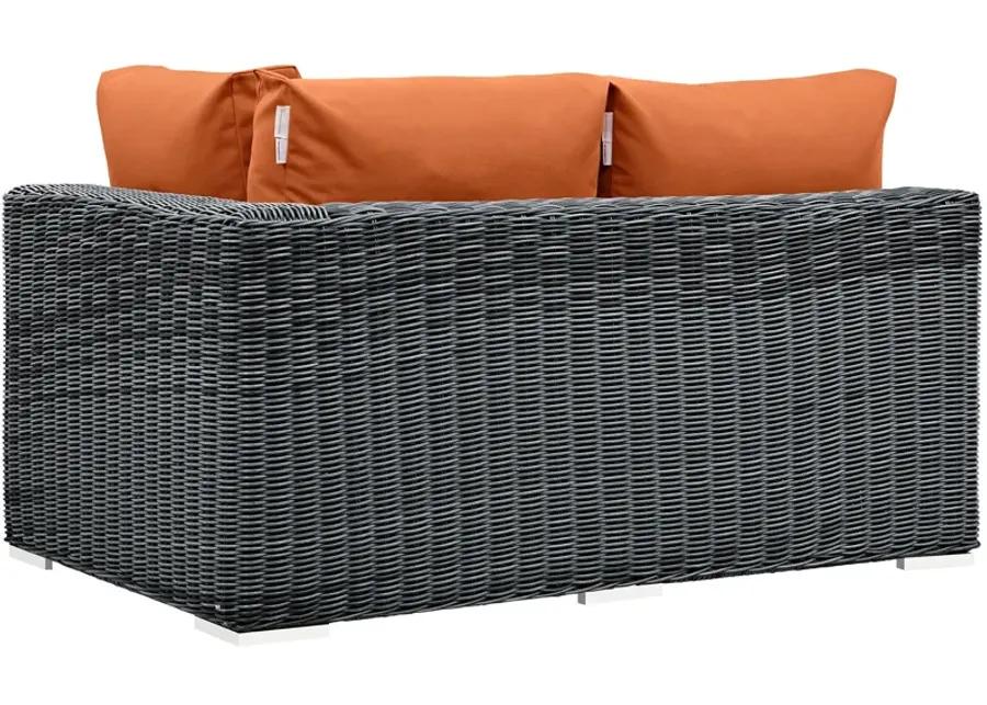 Summon Outdoor Patio Sunbrella® Right Arm Loveseat