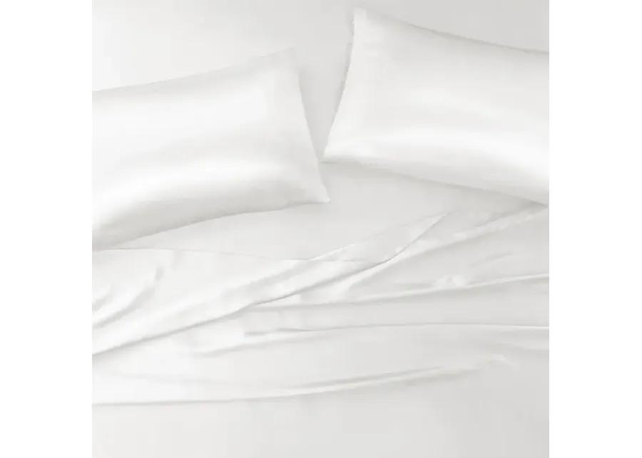 Madison Park Essentials Satin White Luxury 6 PC Sheet Set