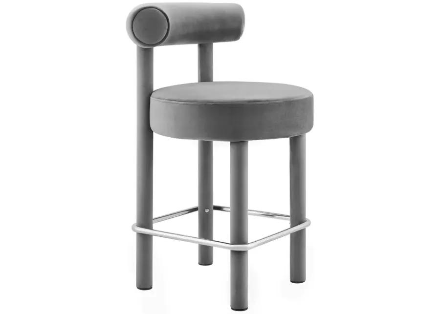 Toulouse Performance Velvet Counter Stool - Set of 2