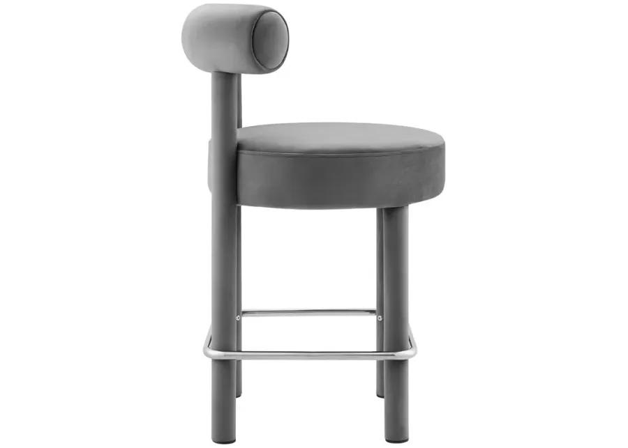 Toulouse Performance Velvet Counter Stool - Set of 2