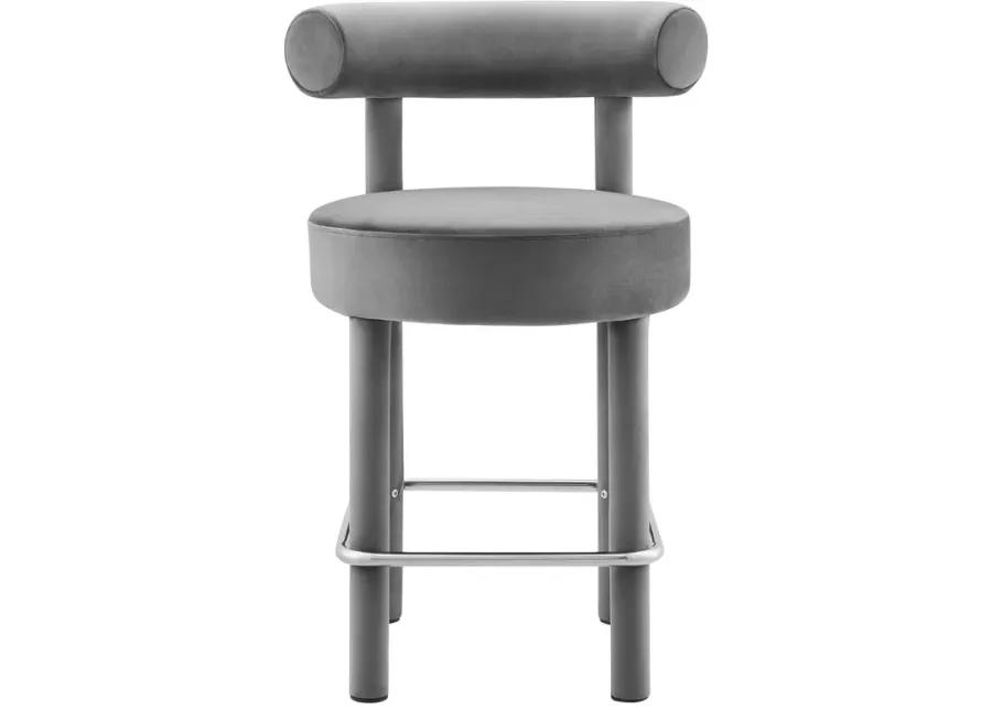 Toulouse Performance Velvet Counter Stool - Set of 2