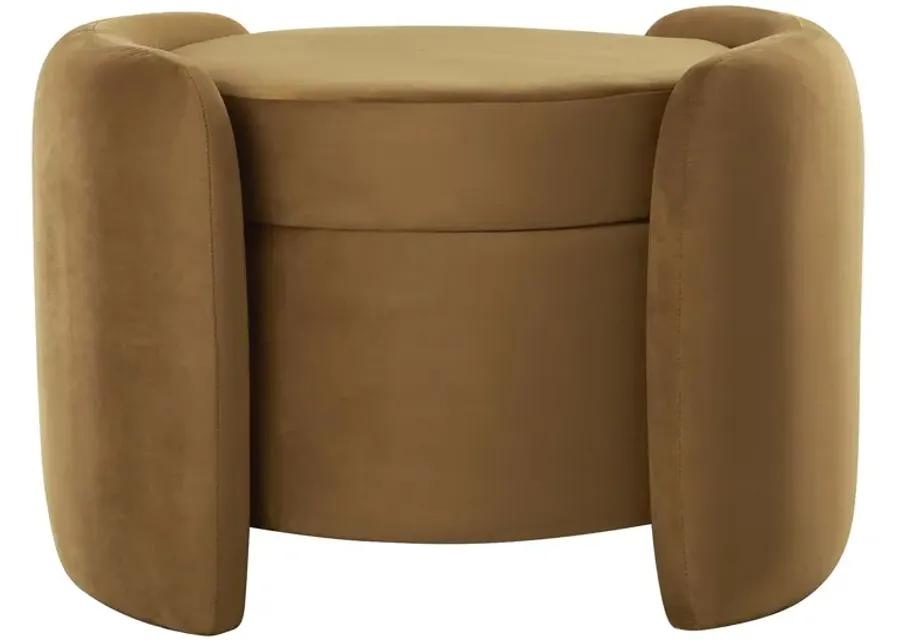 Nebula Upholstered Performance Velvet Ottoman