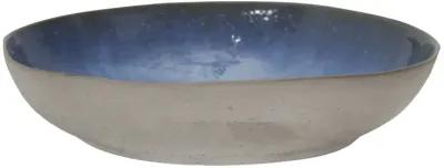 S/2 Ceramic 12/15" Bowls, Blue