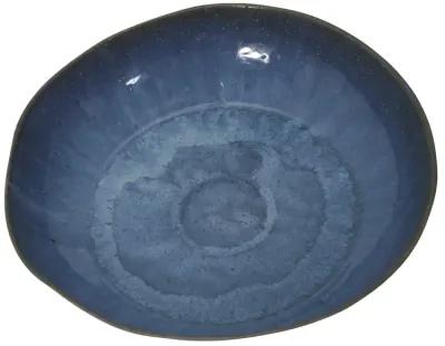 S/2 Ceramic 12/15" Bowls, Blue