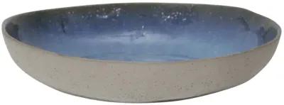 S/2 Ceramic 12/15" Bowls, Blue