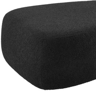 Carlese Fabric Big Ottoman, Palladian Charcoal