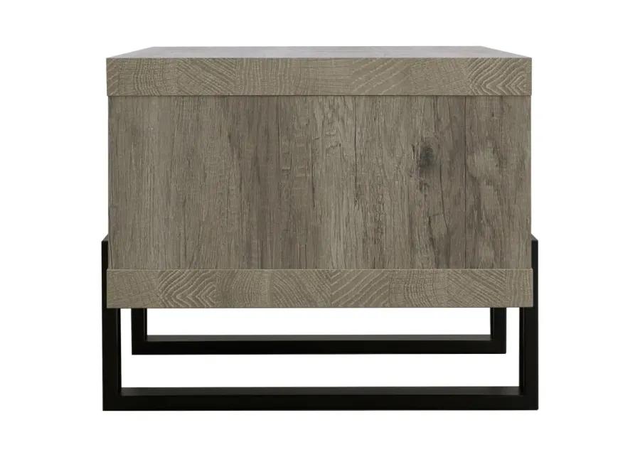 Adelynn Coffee Table with Shelf Grey Driftwood