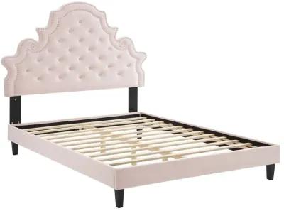 Gwyneth Tufted Performance Velvet Twin Platform Bed