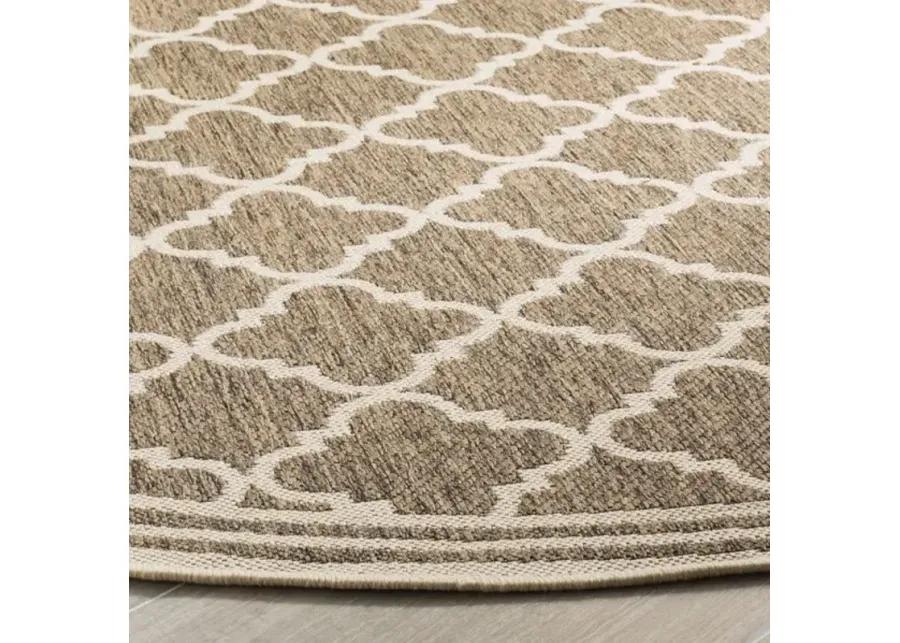 LINDEN 121 Collection LND121D-6R Beige / Cream 6'-7" X 6'-7" Round