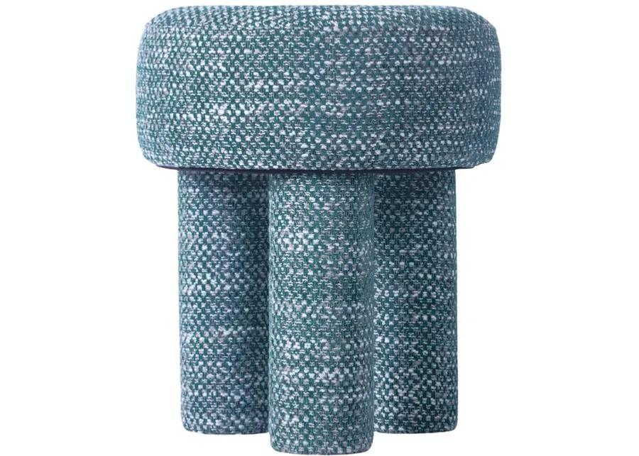 Claire Teal Knubby Stool