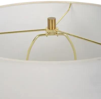 Satin White Glaze Ceramic Table Lamp