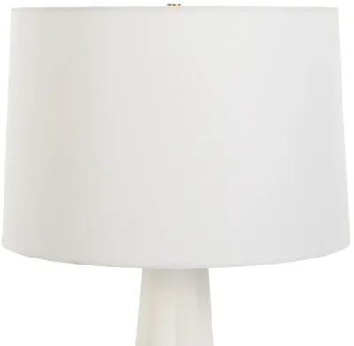 Satin White Glaze Ceramic Table Lamp